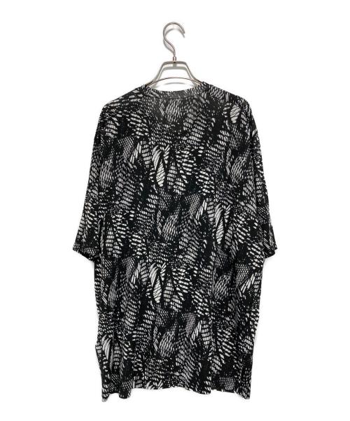 MM6 Maison Margiela（エムエムシックスメゾンマルジェラ）MM6 Maison Margiela (エムエムシックスメゾンマルジェラ) 総柄カットソー ブラック×ホワイト サイズ:Sの古着・服飾アイテム