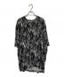 MM6 Maison Margiela（エムエムシックスメゾンマルジェラ）の古着「総柄カットソー」｜ブラック×ホワイト