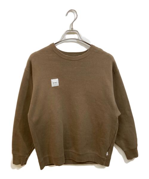 WTAPS（ダブルタップス）WTAPS (ダブルタップス) HOME BASE CREW NECK ブラウン サイズ:3の古着・服飾アイテム