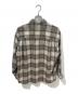AURALEE (オーラリー) SUPER LIGHT WOOL CHECK SHIRT　A23AS01LC ブラウン サイズ:3：35000円