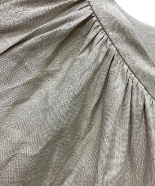CLANE（クラネ）CLANE (クラネ) LINEN RAYON V-NECK OP ベージュ サイズ:1の古着・服飾アイテム