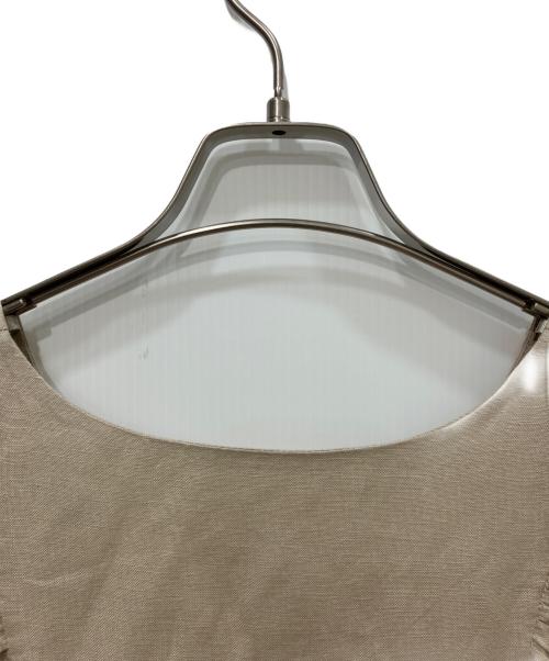 CLANE（クラネ）CLANE (クラネ) LINEN RAYON V-NECK OP ベージュ サイズ:1の古着・服飾アイテム