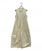CLANEクラネ）の古着「SOLID TIERED ONE PIECE　10122-5222」｜イエロー