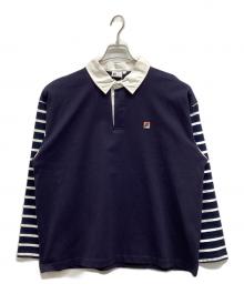 FILA×B.C STOCK（フィラ×ビーシーストック）の古着「別注 ラガーシャツ」｜ネイビー