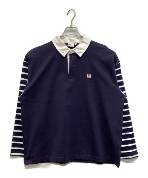 FILA（フィラ）FILA (フィラ) B.C STOCK (ビーシーストック) 別注 ラガーシャツ ネイビー サイズ:L 未使用品の古着・服飾アイテム
