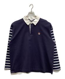 FILA×B.C STOCK（フィラ×ビーセーストック）の古着「別注 ラガーシャツ」｜ネイビー