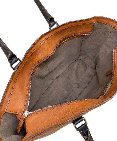 cocomeister（ココマイスター）cocomeister (ココマイスター) マルティーニ・レオナルド レザートートバッグ ブラウンの古着・服飾アイテム