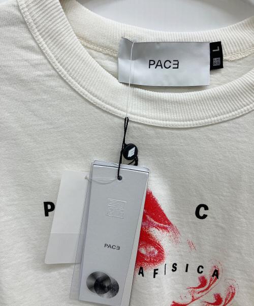 PACE（ペース）PACE (ペース) DOUBLE SATIRE TEE アイボリー サイズ:L 未使用品の古着・服飾アイテム