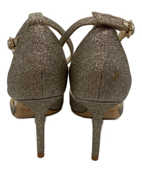 JIMMY CHOO（ジミーチュウ）JIMMY CHOO (ジミーチュウ) アンクルストラップサンダル シルバー サイズ:35の古着・服飾アイテム