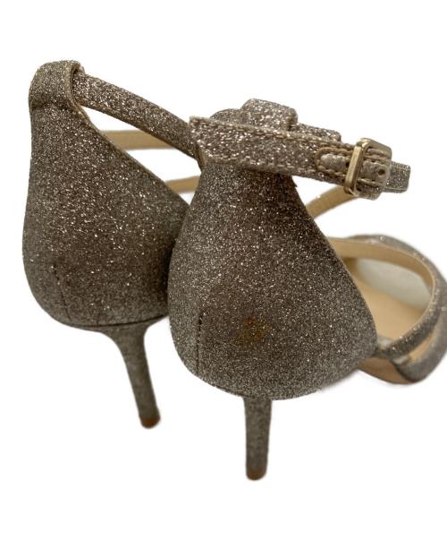 JIMMY CHOO（ジミーチュウ）JIMMY CHOO (ジミーチュウ) アンクルストラップサンダル シルバー サイズ:35の古着・服飾アイテム