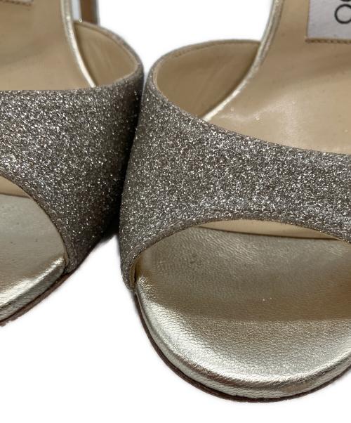 JIMMY CHOO（ジミーチュウ）JIMMY CHOO (ジミーチュウ) アンクルストラップサンダル シルバー サイズ:35の古着・服飾アイテム