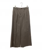 MAISON SPECIALメゾンスペシャル）の古着「Wool Mix Continuous Tow-Tuck Wide Pants」｜ベージュ