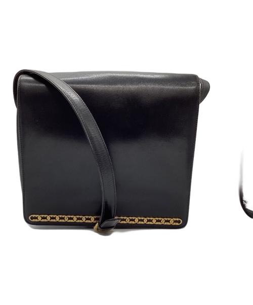 GUCCI（グッチ）GUCCI (グッチ) フラップショルダーバッグ ブラック サイズ:下記参照の古着・服飾アイテム