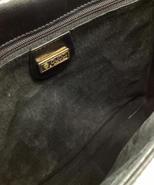 GUCCI（グッチ）GUCCI (グッチ) フラップショルダーバッグ ブラック サイズ:下記参照の古着・服飾アイテム