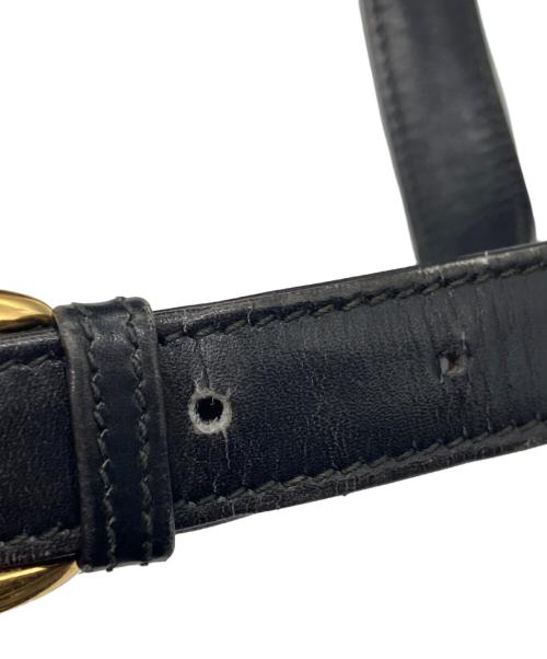 GUCCI（グッチ）GUCCI (グッチ) フラップショルダーバッグ ブラック サイズ:下記参照の古着・服飾アイテム