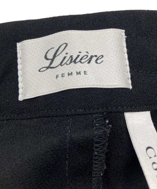 Lisiere（リジェール）Lisiere (リジェール) Col Pierrot (コルピエロ) スソリブパンツ ブラック サイズ:38の古着・服飾アイテム