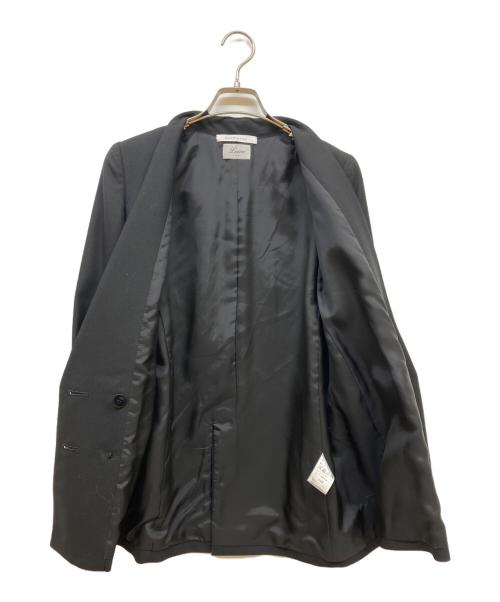 Lisiere（リジェール）Lisiere (リジェール) Col Pierrot (コルピエロ) ノーカラージャケット ブラック サイズ:FREEの古着・服飾アイテム