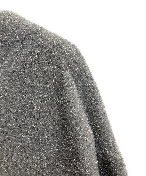 DEPAREILLE（デパリエ）DEPAREILLE (デパリエ) Vネックラメカーディガン グレー サイズ:38の古着・服飾アイテム