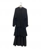 DEPAREILLEデパリエ）の古着「ティアードワンピース」｜ブラック