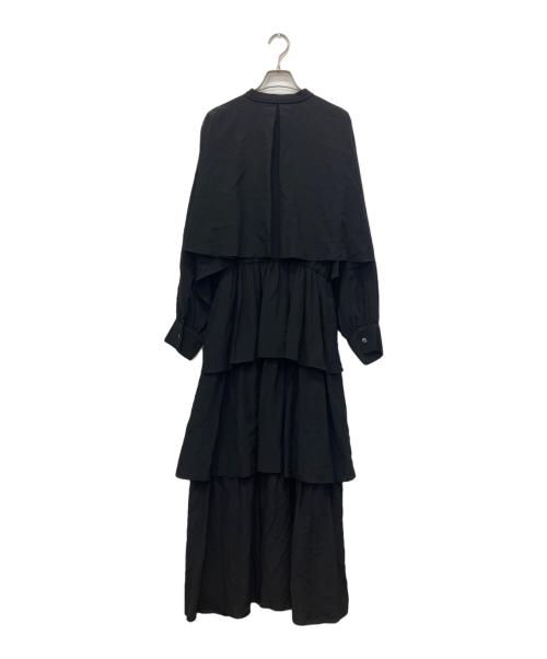 DEPAREILLE（デパリエ）DEPAREILLE (デパリエ) ティアードワンピース ブラック サイズ:表記なしの古着・服飾アイテム