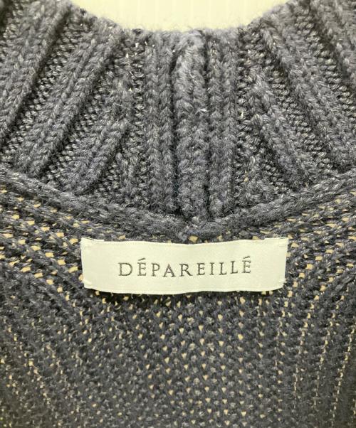 DEPAREILLE（デパリエ）DEPAREILLE (デパリエ) 半袖ニット ネイビー サイズ:不明の古着・服飾アイテム