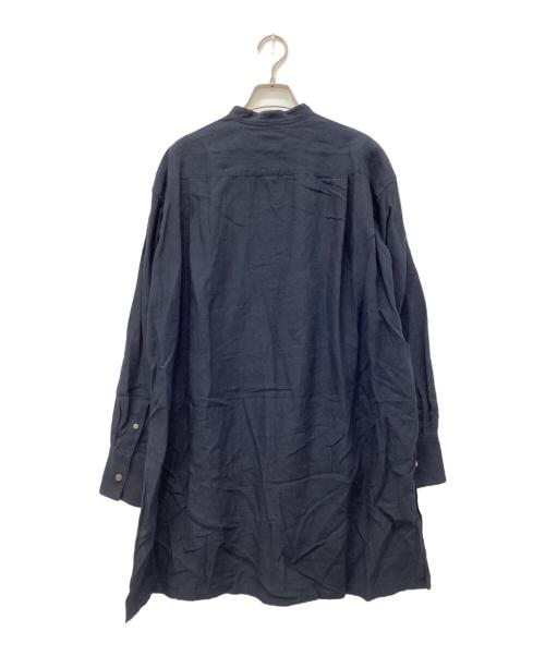 DEPAREILLE（デパリエ）DEPAREILLE (デパリエ) バンドカラーシャツ ネイビー サイズ:表記なしの古着・服飾アイテム