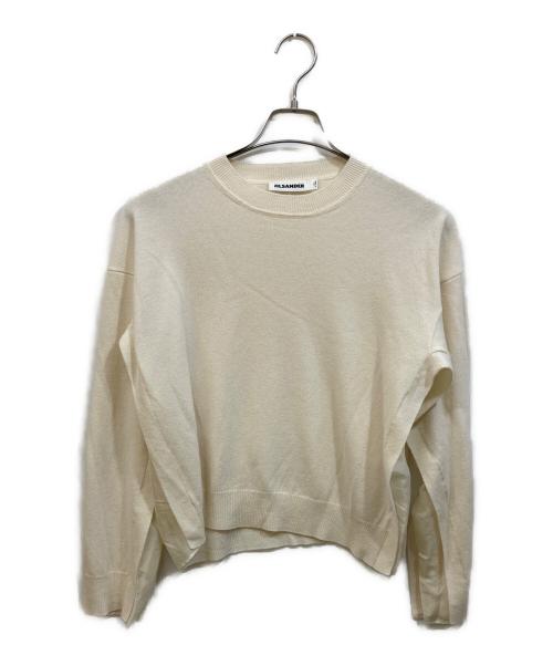 JIL SANDER（ジルサンダー）JIL SANDER (ジルサンダー) カシミヤサイド切替ニット アイボリー サイズ:SIZE Sの古着・服飾アイテム