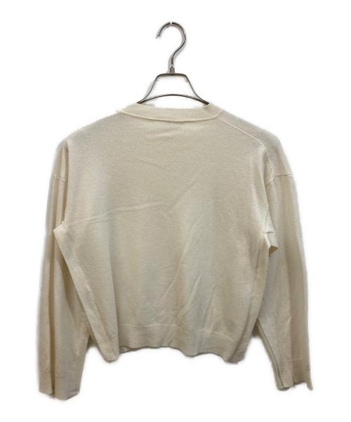 JIL SANDER（ジルサンダー）JIL SANDER (ジルサンダー) カシミヤサイド切替ニット アイボリー サイズ:SIZE Sの古着・服飾アイテム