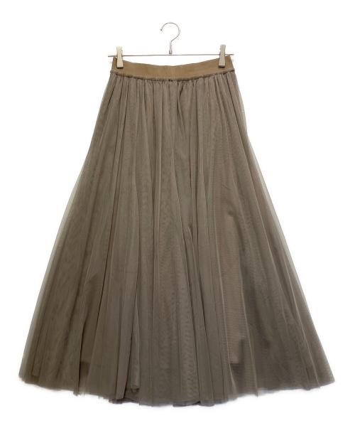 Spick and Span（スピック＆スパン）Spick and Span (スピック＆スパン) チュールスカート モカ サイズ:38の古着・服飾アイテム