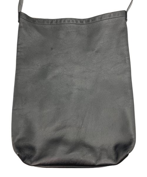 HENDER SCHEME（エンダースキーマ）HENDER SCHEME (エンダースキーマ) レザーショルダーバッグ ブラックの古着・服飾アイテム