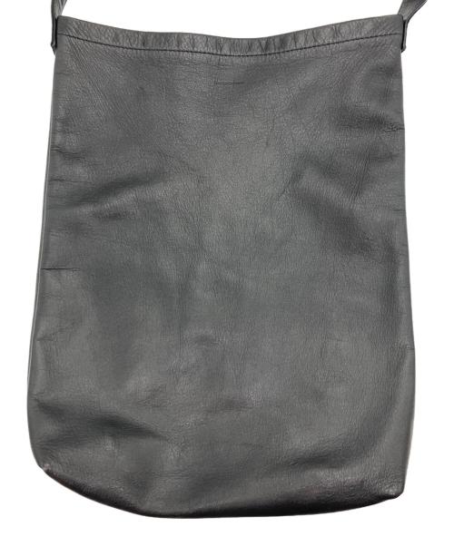 HENDER SCHEME（エンダースキーマ）HENDER SCHEME (エンダースキーマ) レザーショルダーバッグ ブラックの古着・服飾アイテム