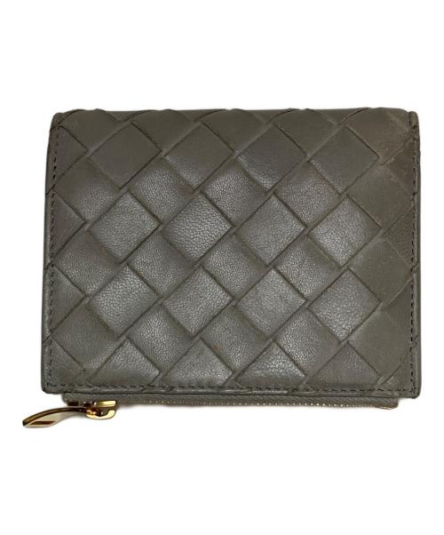 BOTTEGA VENETA（ボッテガベネタ）BOTTEGA VENETA (ボッテガベネタ) スモールウォレット グレーの古着・服飾アイテム