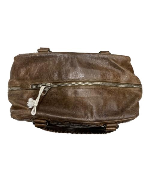 BALENCIAGA（バレンシアガ）BALENCIAGA (バレンシアガ) キルティングボストンバッグ ブラウンの古着・服飾アイテム