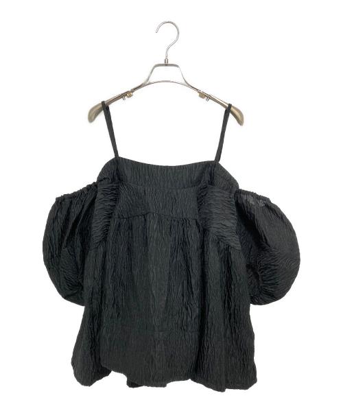 MAISON SPECIAL（メゾンスペシャル）MAISON SPECIAL (メゾンスペシャル) Jacquard 2way Puff Sleeves Tunic ジャガード2ウェイパフスリーブチュニック ブラック サイズ:FREEの古着・服飾アイテム