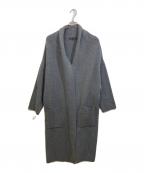 23区ニジュウサンク）の古着「カシミヤ混ロングガウンコート」｜グレー