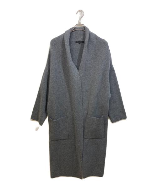 23区（ニジュウサンク）23区 (ニジュウサンク) カシミヤ混ロングガウンコート グレー サイズ:SIZE 44の古着・服飾アイテム