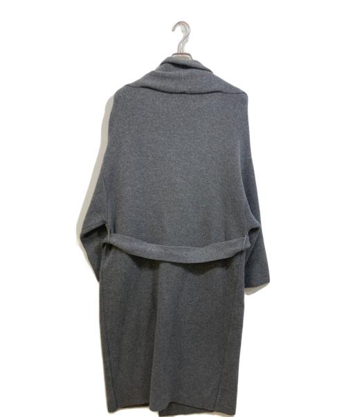 23区（ニジュウサンク）23区 (ニジュウサンク) カシミヤ混ロングガウンコート グレー サイズ:SIZE 44の古着・服飾アイテム