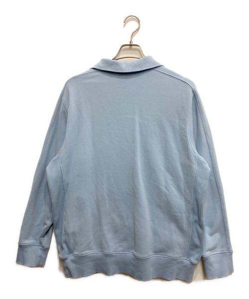 PUMA（プーマ）PUMA (プーマ) MAISON KITSUNE (メゾンキツネ) ハーフジップスウェット ライトブルー サイズ:Mの古着・服飾アイテム