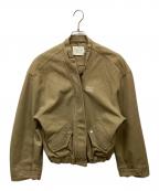 RICECAKE&OISIS×廃柴又来了ライスケーキ×オアシス×）の古着「ノーカラージャケット」｜ベージュ