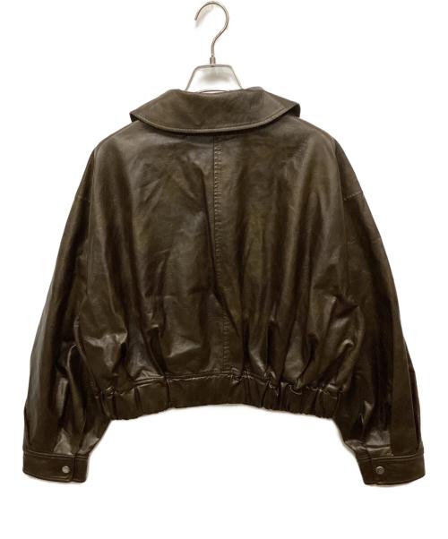 Sea Room lynn（シールームリン）Sea Room lynn (シールームリン) collab Ecoレザーヴィンテージブルゾン/コラボエコ ブラウン サイズ:FREEの古着・服飾アイテム