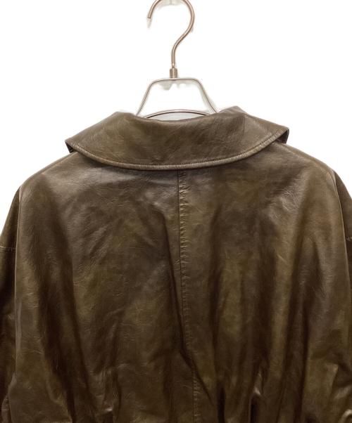 Sea Room lynn（シールームリン）Sea Room lynn (シールームリン) collab Ecoレザーヴィンテージブルゾン/コラボエコ ブラウン サイズ:FREEの古着・服飾アイテム