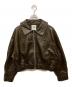 Sea Room lynn（シールームリン）の古着「collab Ecoレザーヴィンテージブルゾン/コラボエコ」｜ブラウン