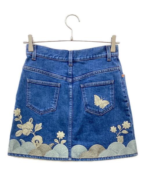 GUCCI（グッチ）GUCCI (グッチ) デニムスカート ブルー サイズ:38の古着・服飾アイテム