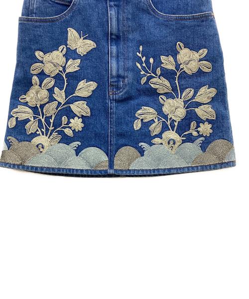 GUCCI（グッチ）GUCCI (グッチ) デニムスカート ブルー サイズ:38の古着・服飾アイテム