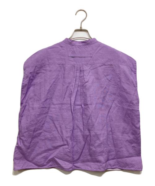 ticca（ティッカ）ticca (ティッカ) リネンフレンチシャツ パープル サイズ:Fの古着・服飾アイテム