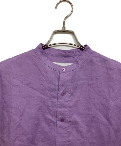 ticca（ティッカ）ticca (ティッカ) リネンフレンチシャツ パープル サイズ:Fの古着・服飾アイテム