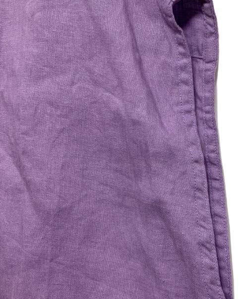 ticca（ティッカ）ticca (ティッカ) リネンフレンチシャツ パープル サイズ:Fの古着・服飾アイテム
