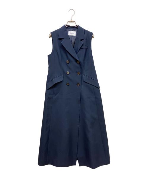 Audire（アウディーレ）Audire (アウディーレ) Mannish gilet ネイビー サイズ:Sの古着・服飾アイテム