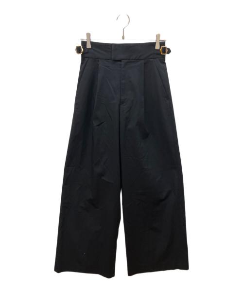 Audire（アウディーレ）Audire (アウディーレ) Belted wide pants ネイビー サイズ:Mの古着・服飾アイテム