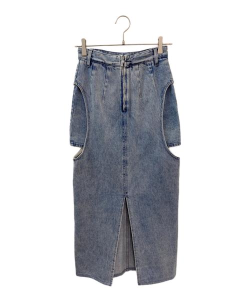 CLANE（クラネ）CLANE (クラネ) サークルカットレイヤードデニムスカート インディゴの古着・服飾アイテム